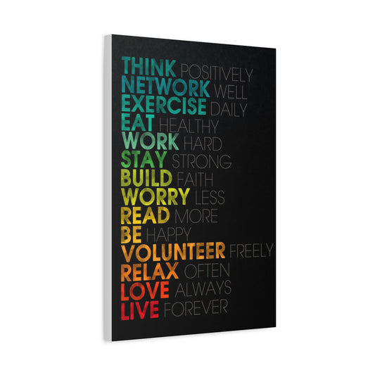 Inspirational Wall Art Canvas - Motivational Quote Home Decor